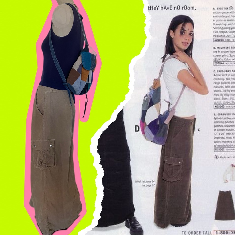 90's Billy Blues Cargo Skirt Featured in the Delia's Catalog
